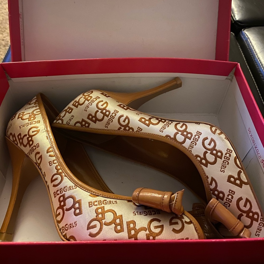 BCBGirls Peep Toe Heels